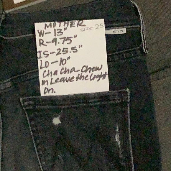 MOTHER Denim The Cha Cha Chew in Leave the Light On (Washed Black/Dark Gray) - Picture 11 of 11